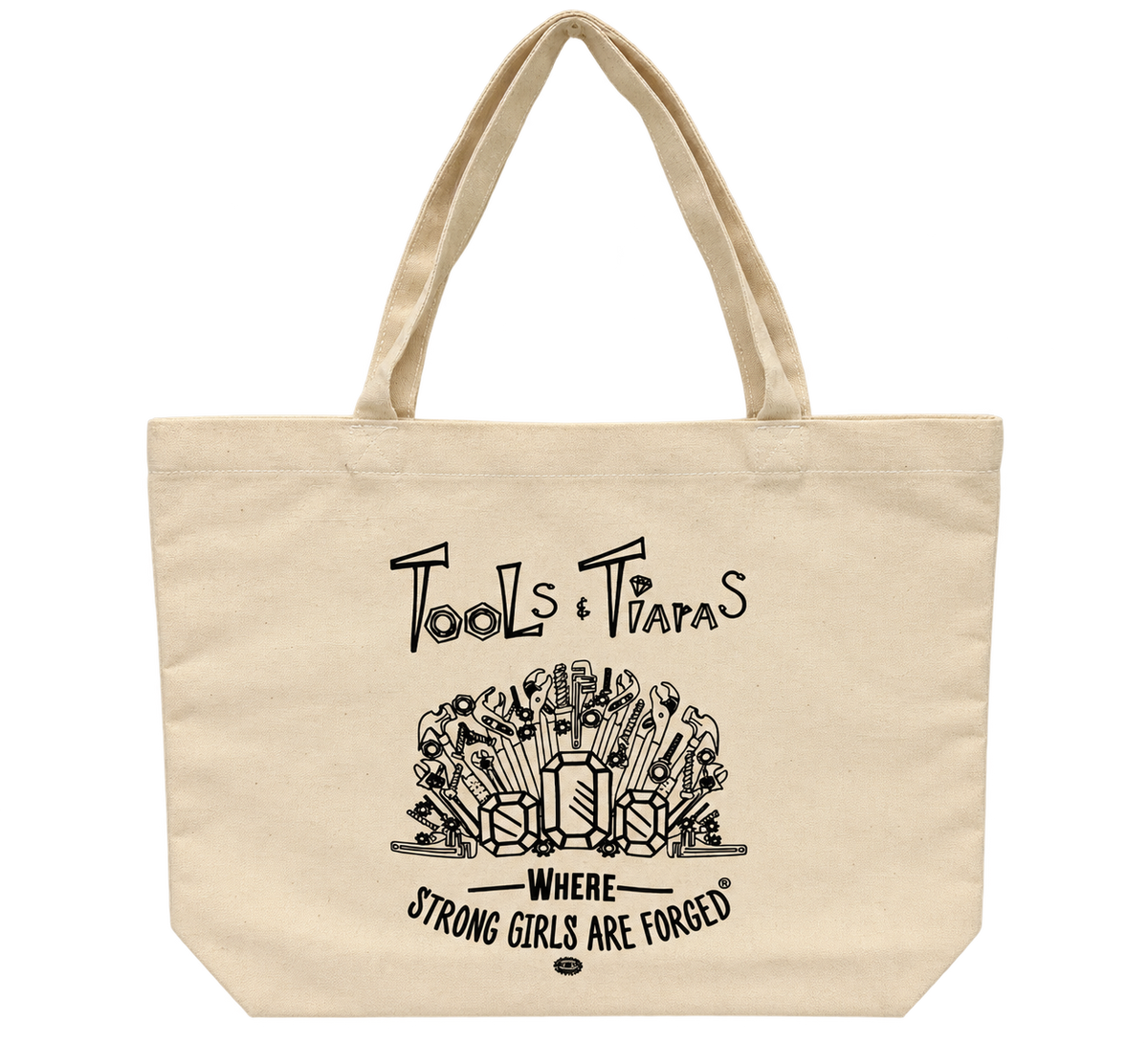 Where Strong Girls Are Forged® Canvas Tote Bag