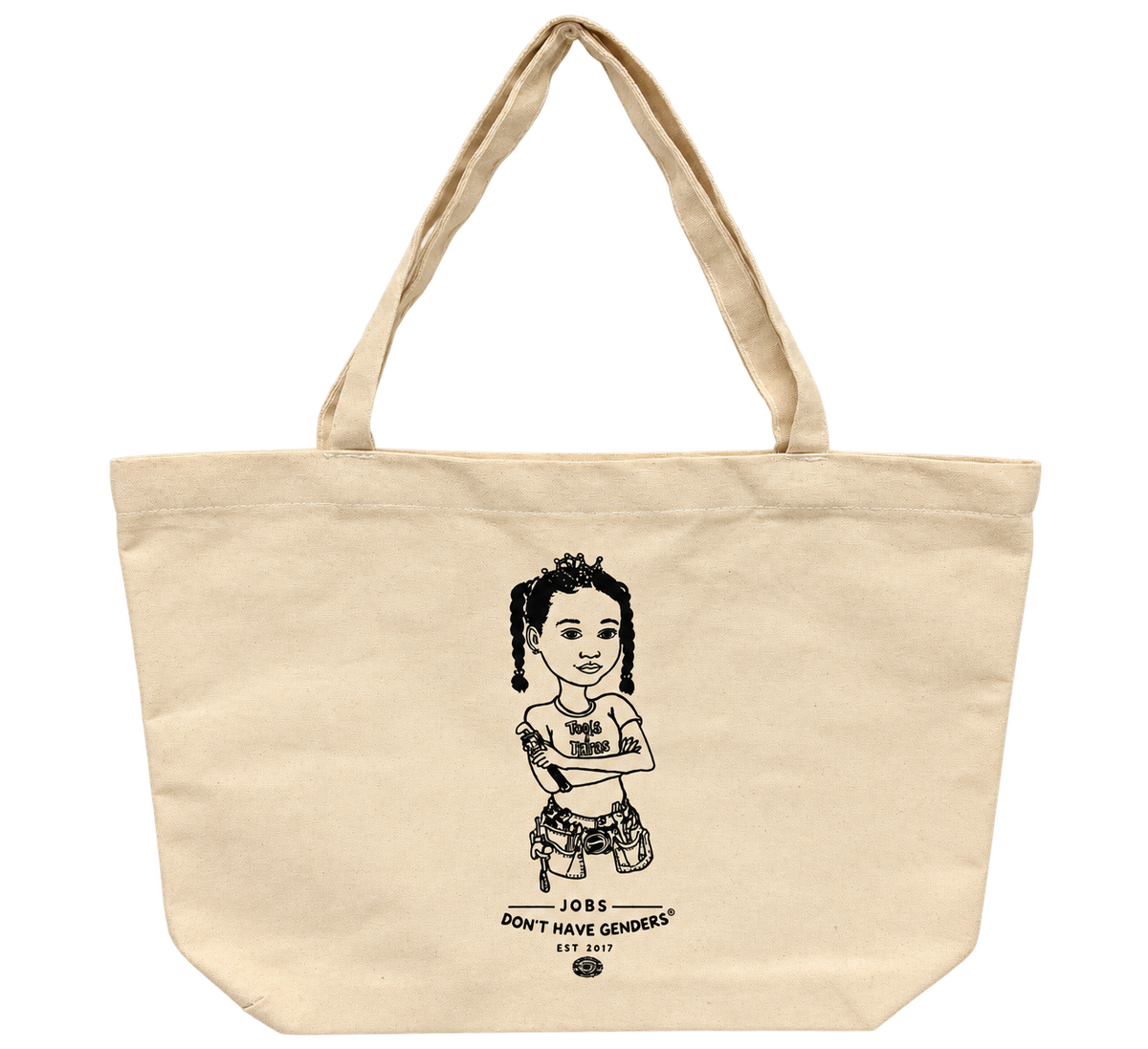 Jobs Don't Have Genders® Canvas Tote Bag