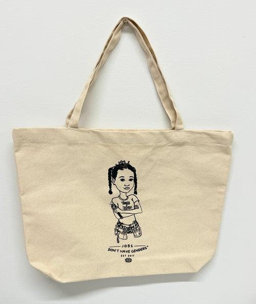 Jobs Don't Have Genders® Canvas Tote Bag