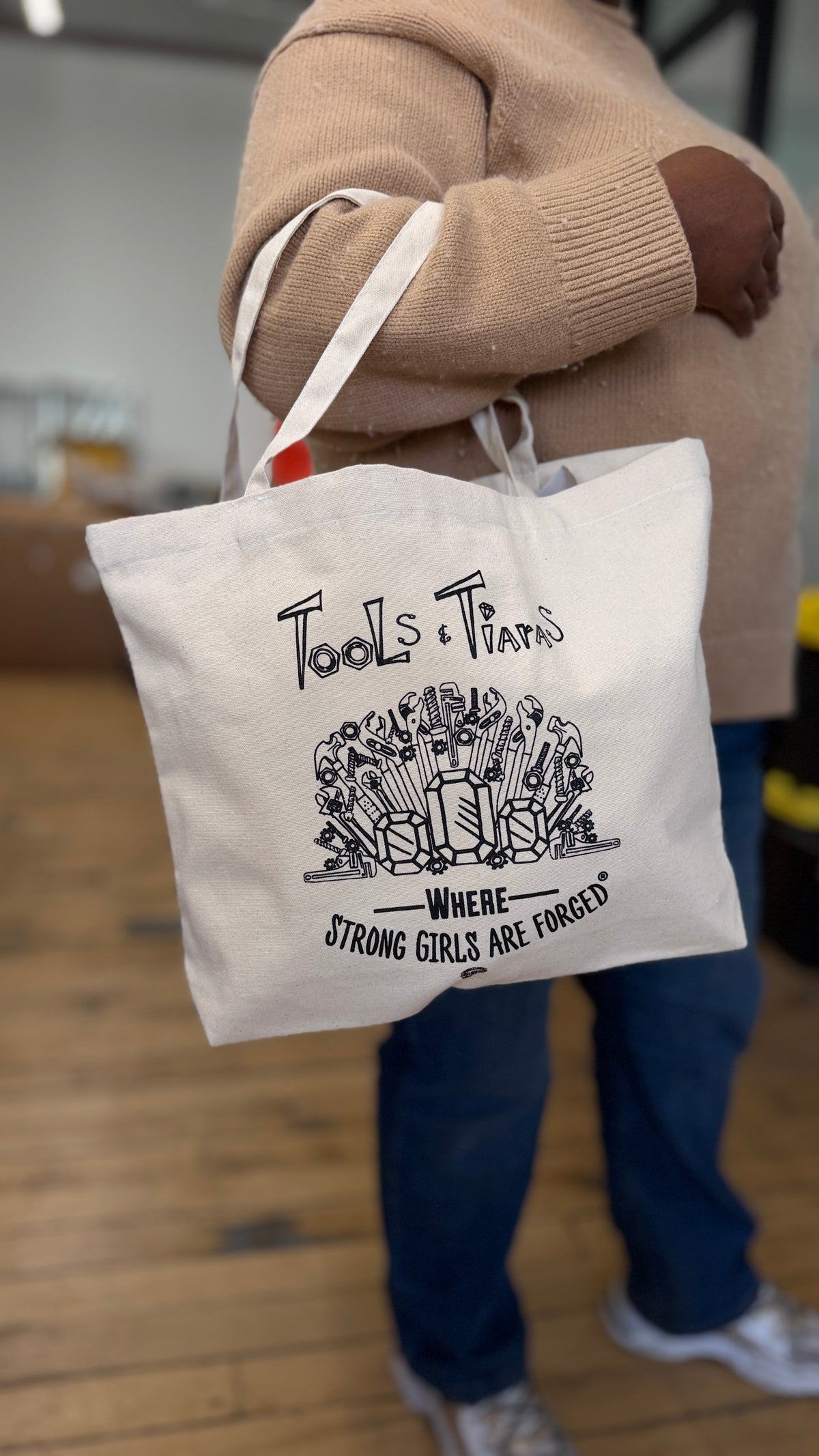 Where Strong Girls Are Forged® Canvas Tote Bag