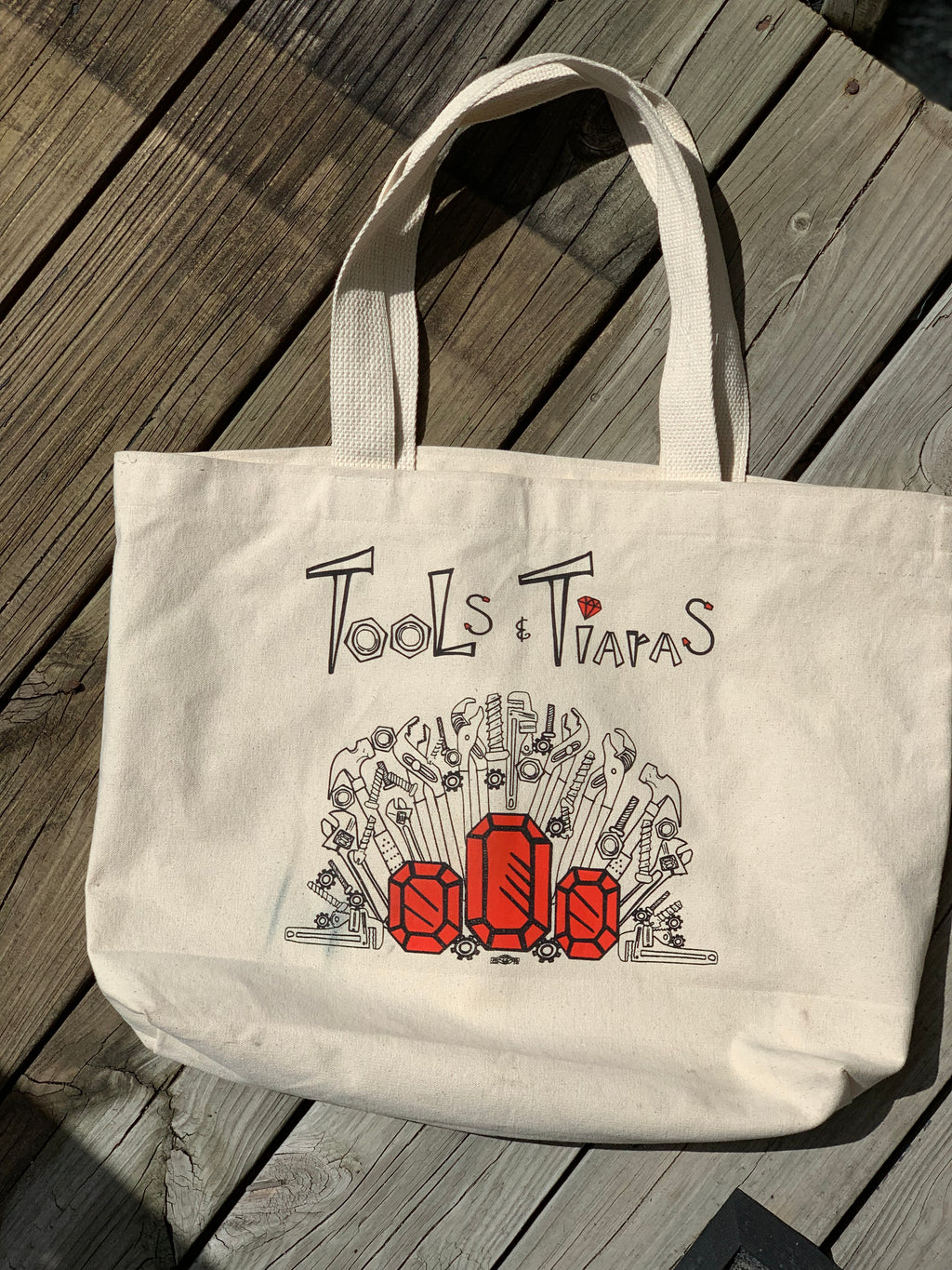 Tools & Tiaras Tote Bag