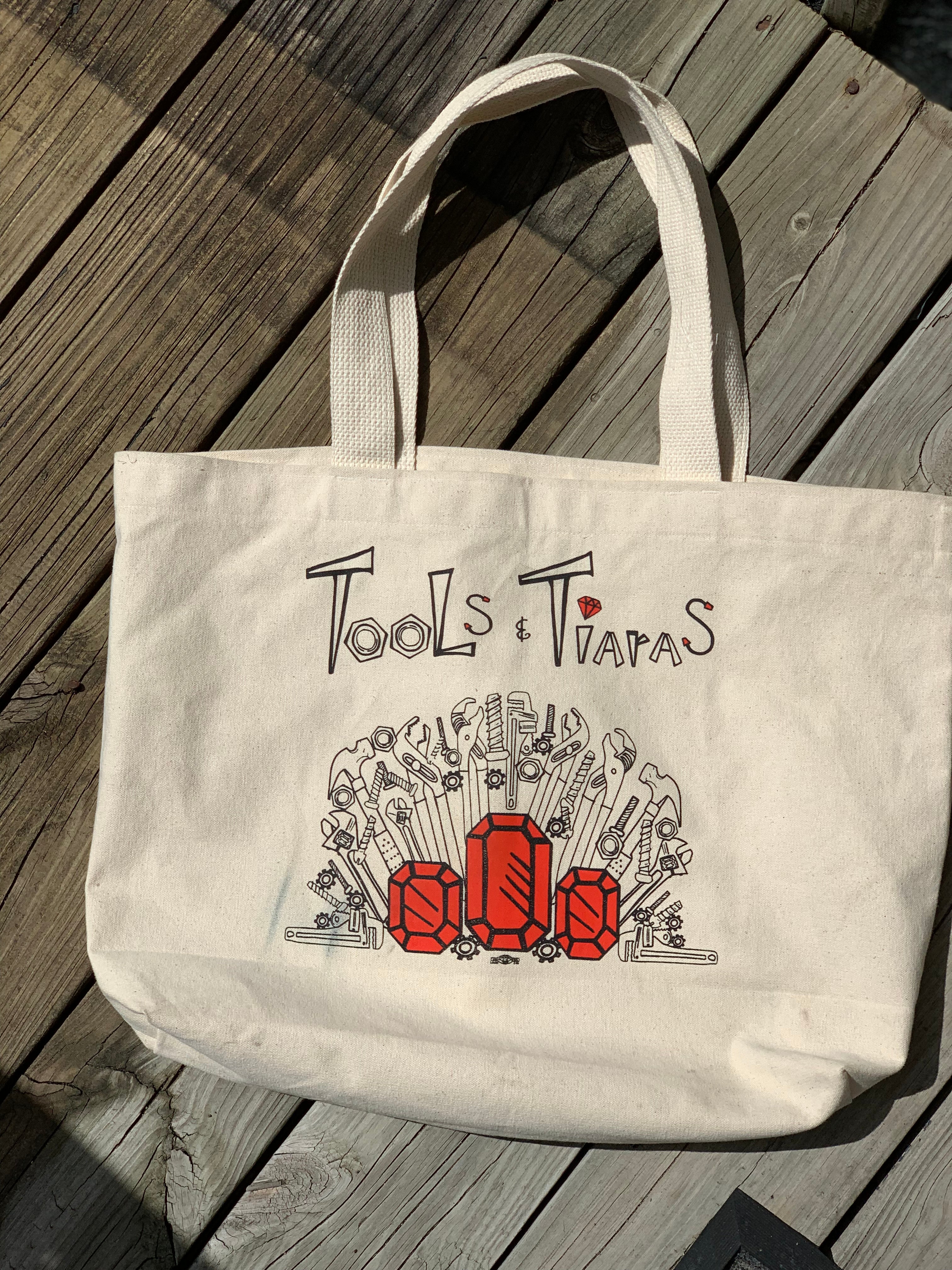 Tools & Tiaras Tote Bag